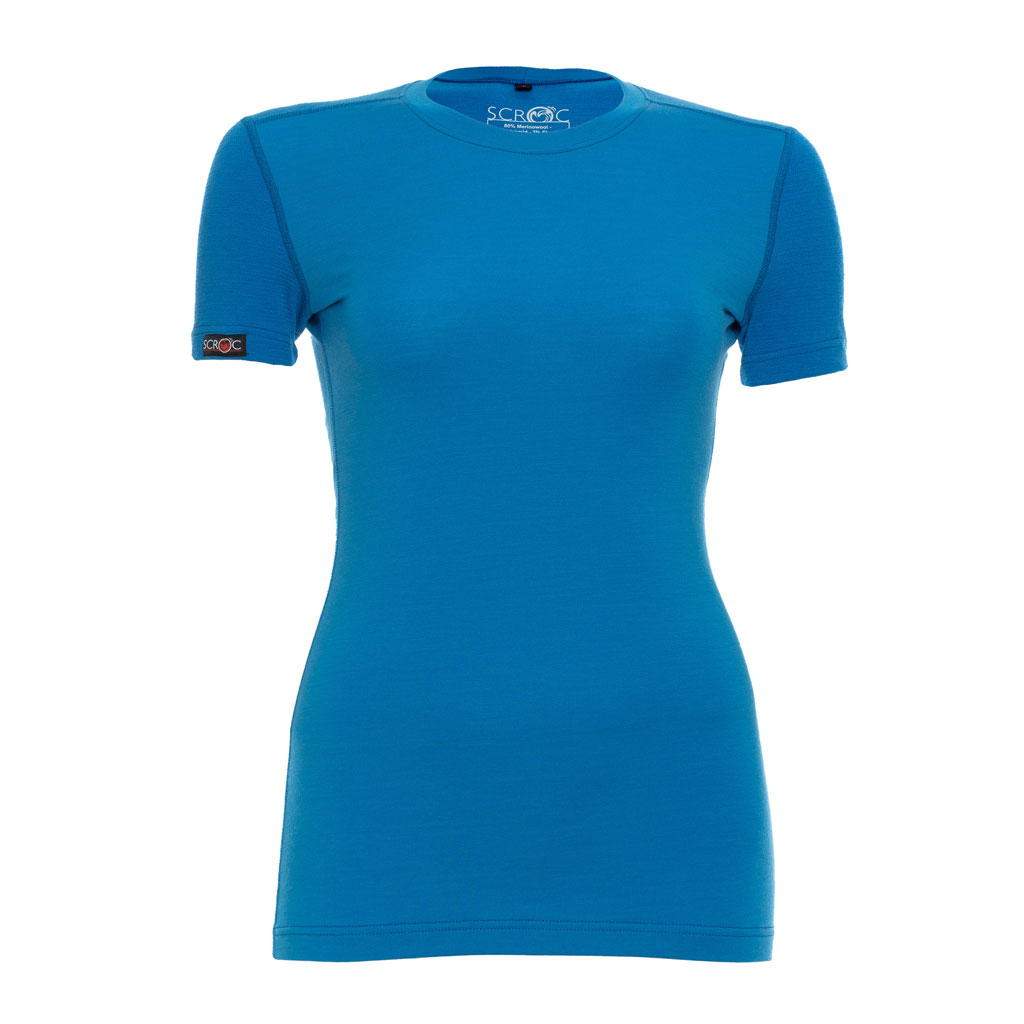 sMerino 190 Shirt Junto w blau Damen von SCROC