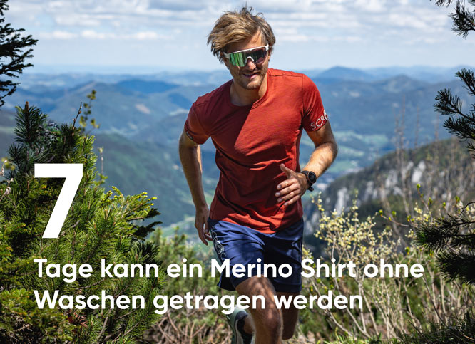 SCROC Geschichte: Das Shirt Etera war das erste Merinoshirt Modell.