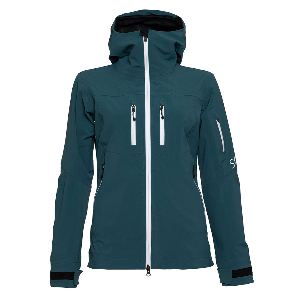 sMerinoshell Jacke Selo w petrol Damen von SCROC