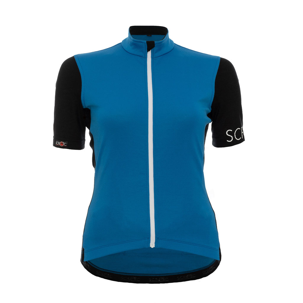 Merino Radtrikot Damen sMerino 160 Bike Trikot Devi w blau von SCROC