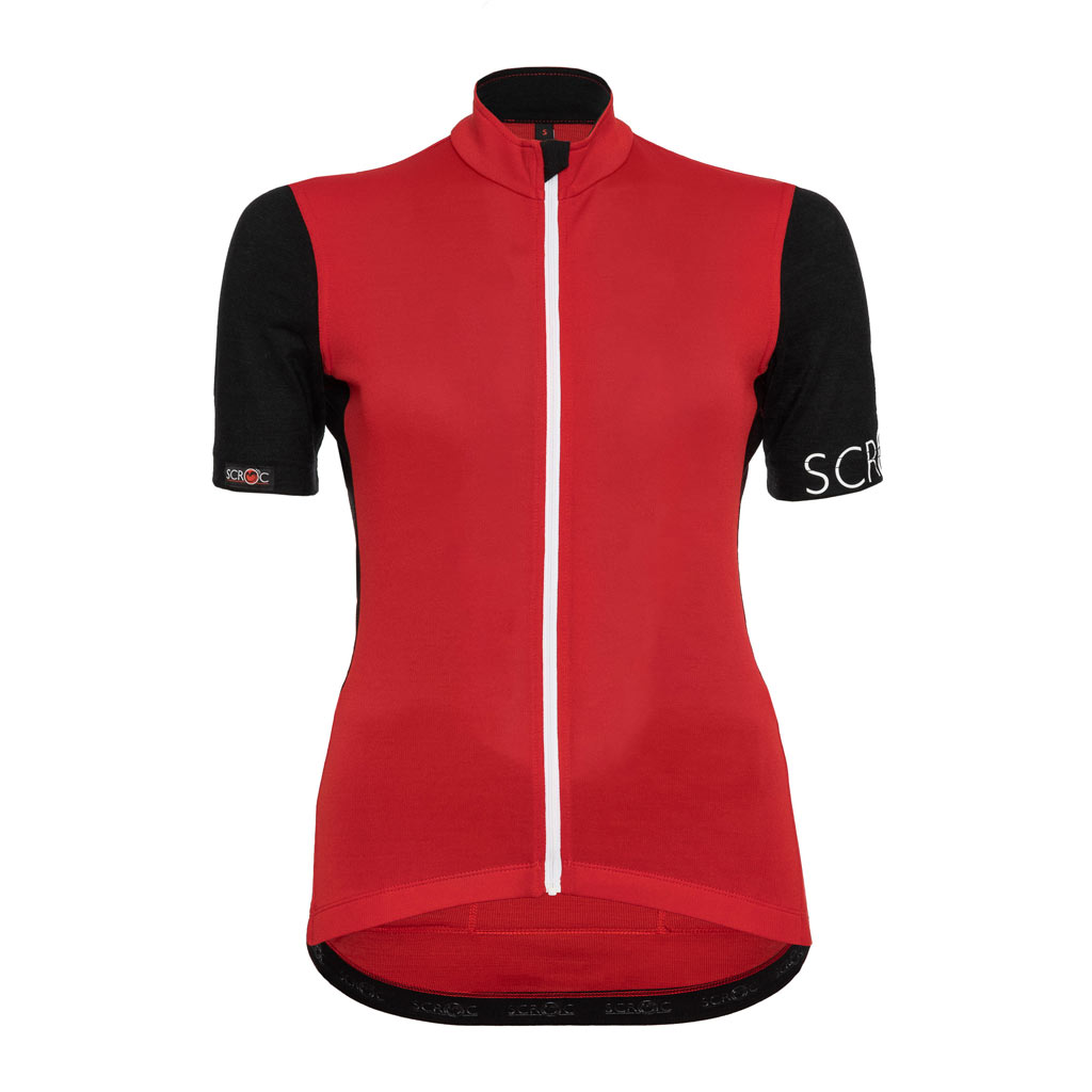 Merino Radtrikot Damen sMerino 160 Bike Trikot Devi w rot von SCROC