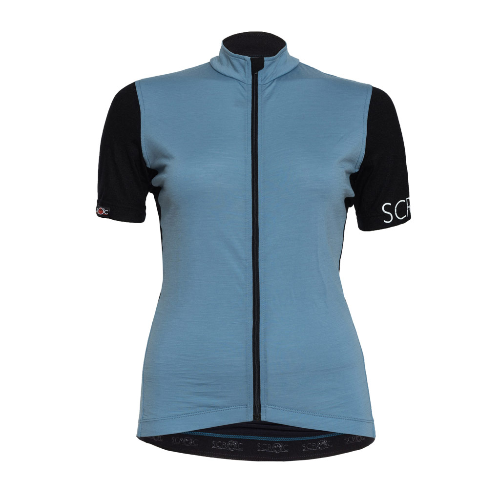 Merino Radtrikot Damen sMerino 160 Bike Trikot Pura w eisblau von SCROC