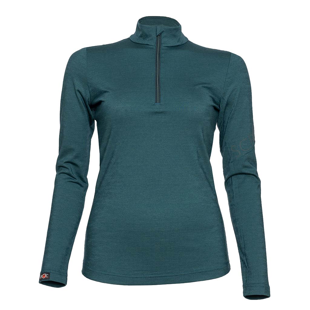 Merino Shirt Damen sMerino 160 Shirt Bari langarm w petrol von SCROC