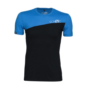 sMerino 160 Shirt Dukolora blau (unten schwarz) für Herren von SCROC.