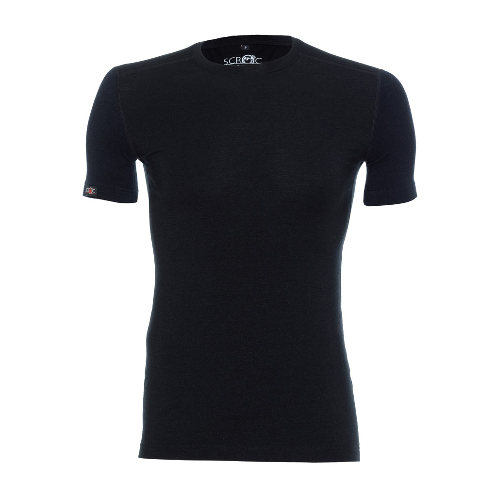 Merino Shirt Herren sMerino 190 Shirt Junto schwarz von SCROC