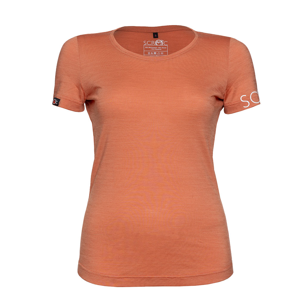 sCool Merino Shirt Friska w apricot Damen von SCROC