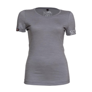 sCool Merino Shirt Friska w grau für Damen von SCROC.