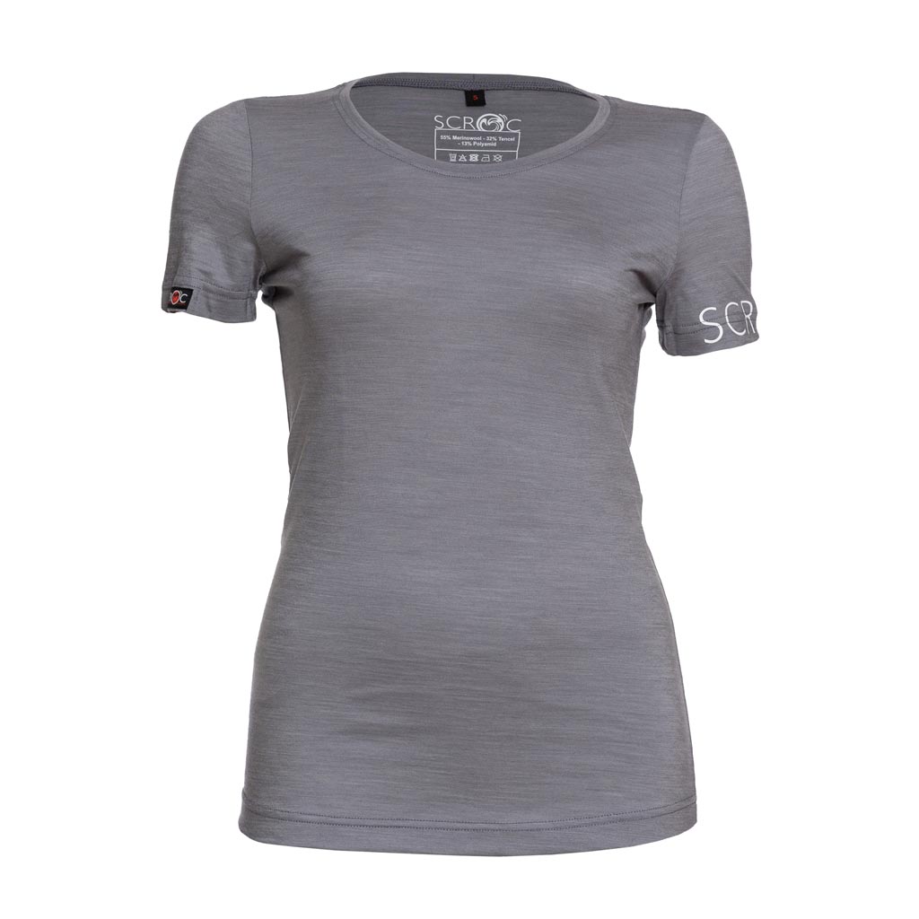 sCool Merino Shirt Friska w grau Damen von SCROC