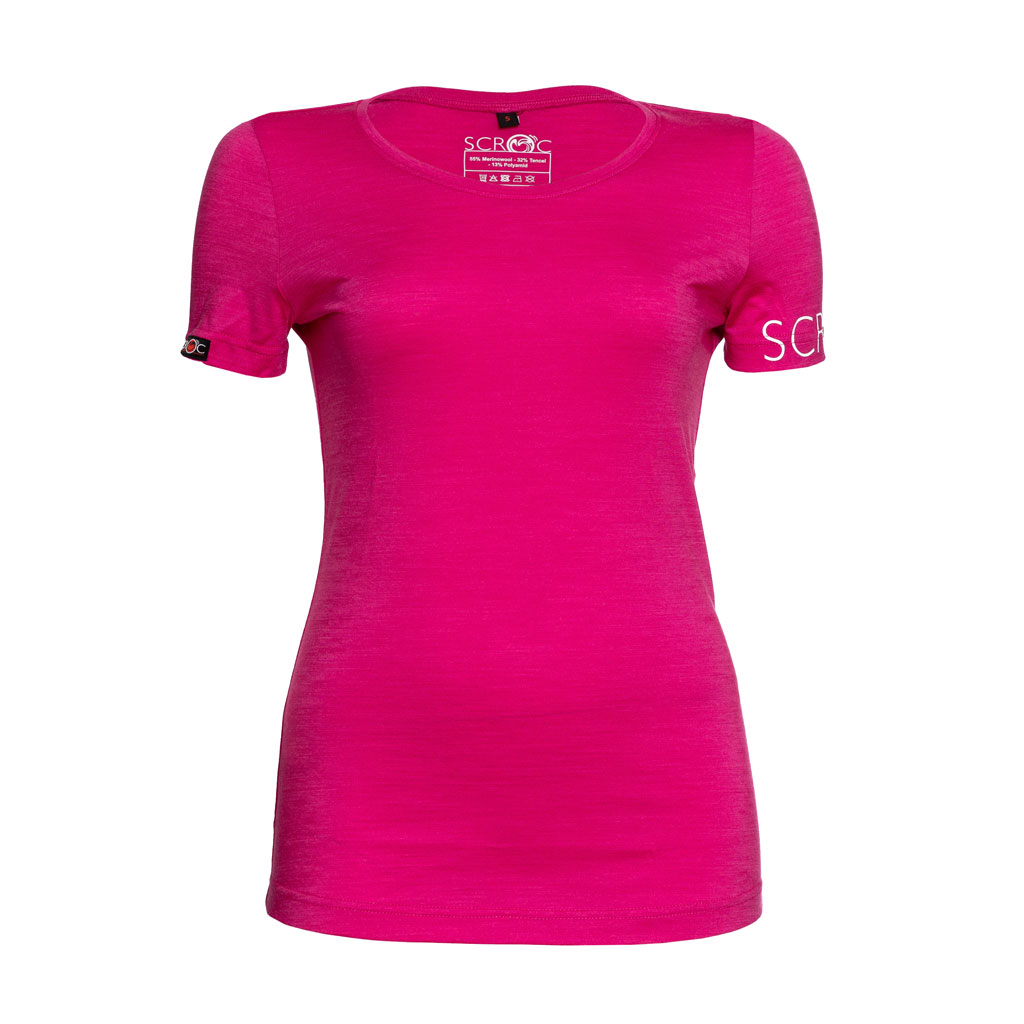 sCool Merino Shirt Friska w pink Damen von SCROC