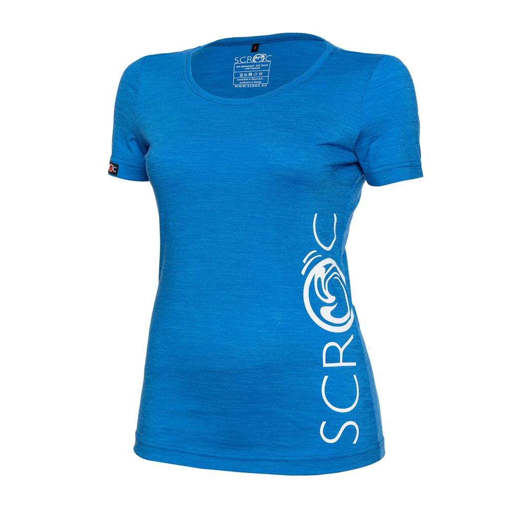 sCool Merino Shirt Heroa w blau Damen von SCROC