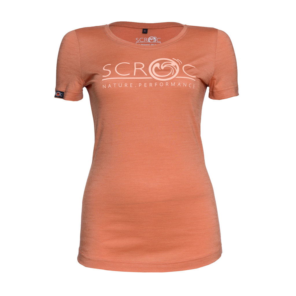 sCool Merino Shirt Peco w apricot Damen von SCROC