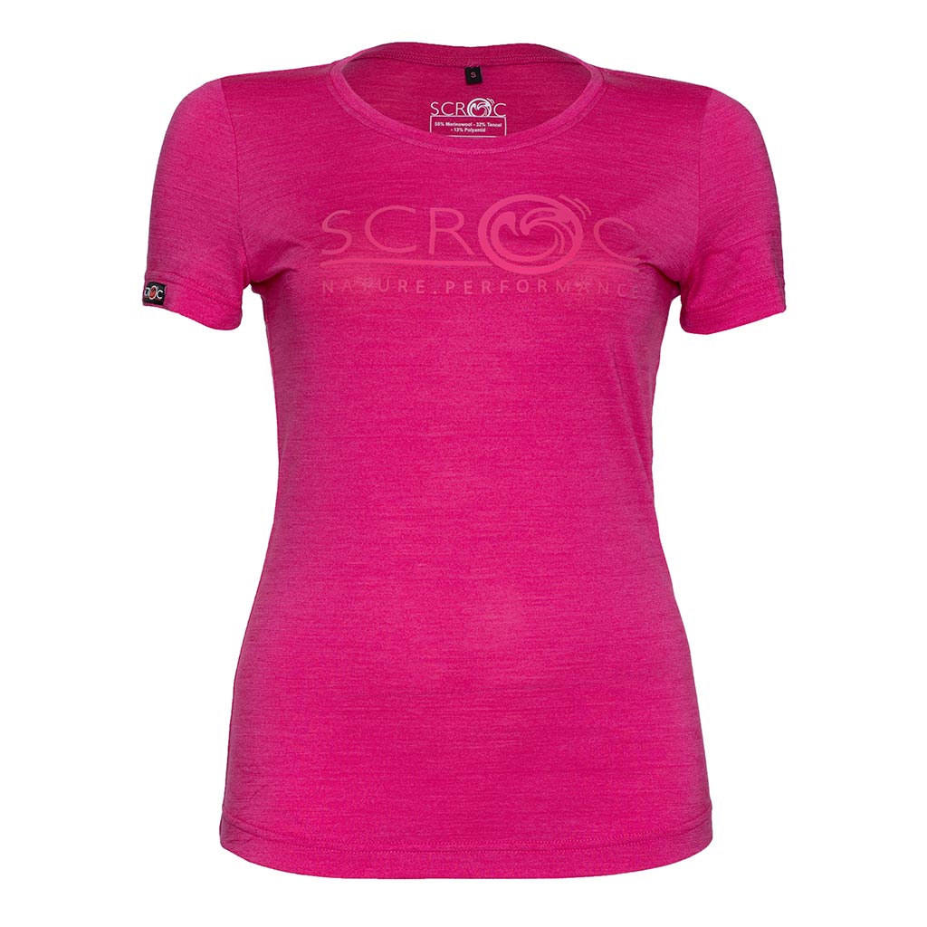 sCool Merino Shirt Peco w pink Damen von SCROC