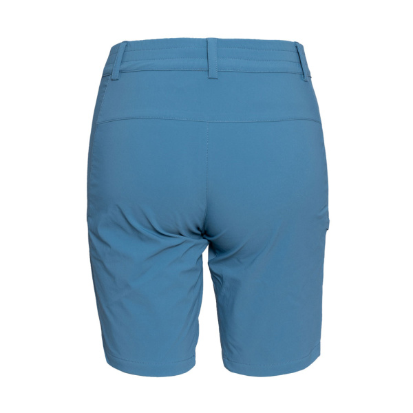 Rückansicht der sCooltec Merino Shorts Ido w eisblau für Damen von SCROC.