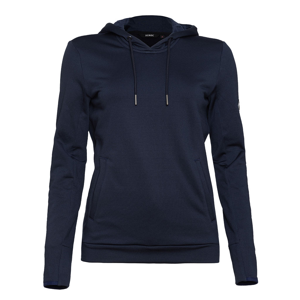 sFleece Merino Hoodie Karpa w dunkelblau Damen von SCROC