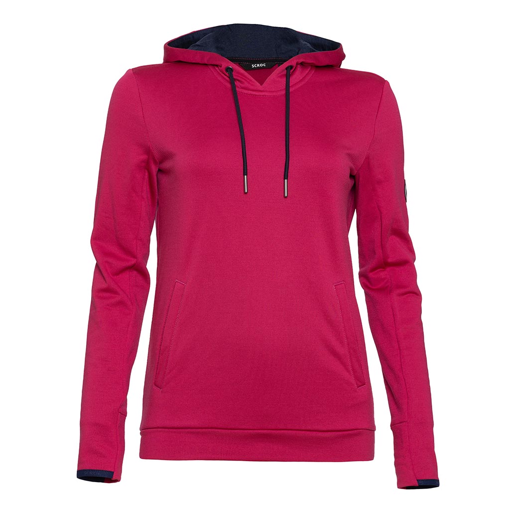 sFleece Merino Hoodie Karpa w pink Damen von SCROC