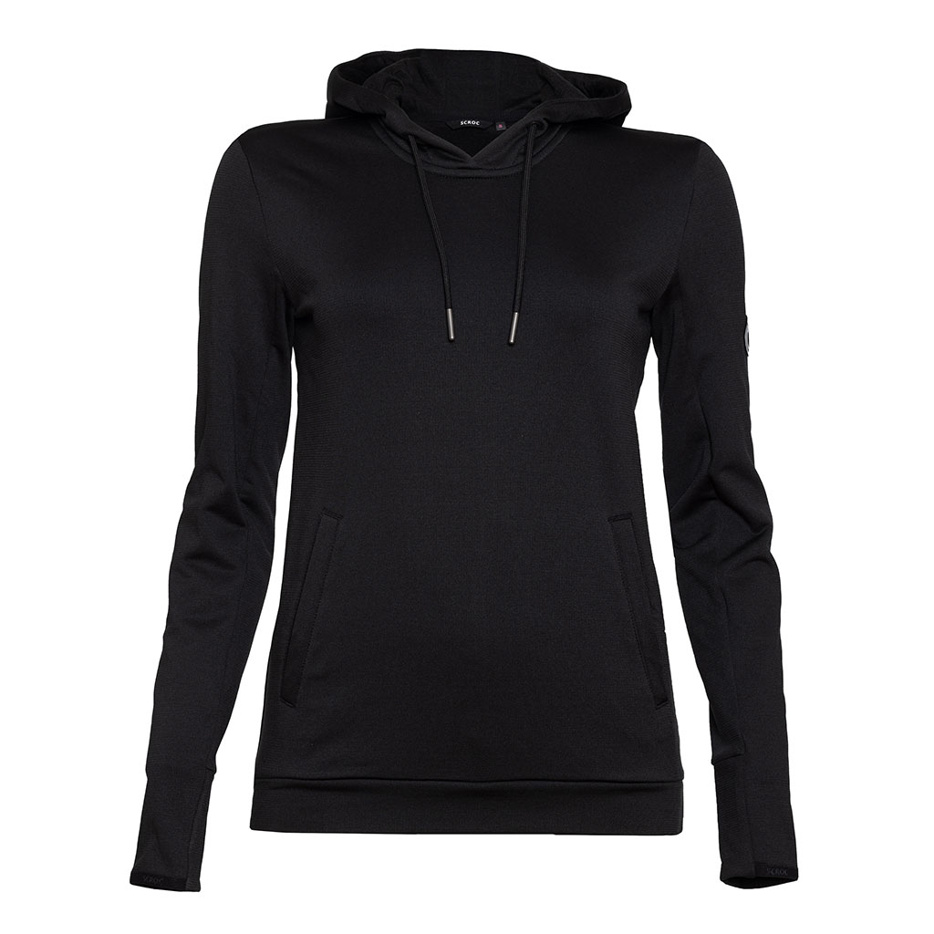 sFleece Merino Hoodie Karpa w schwarz Damen von SCROC