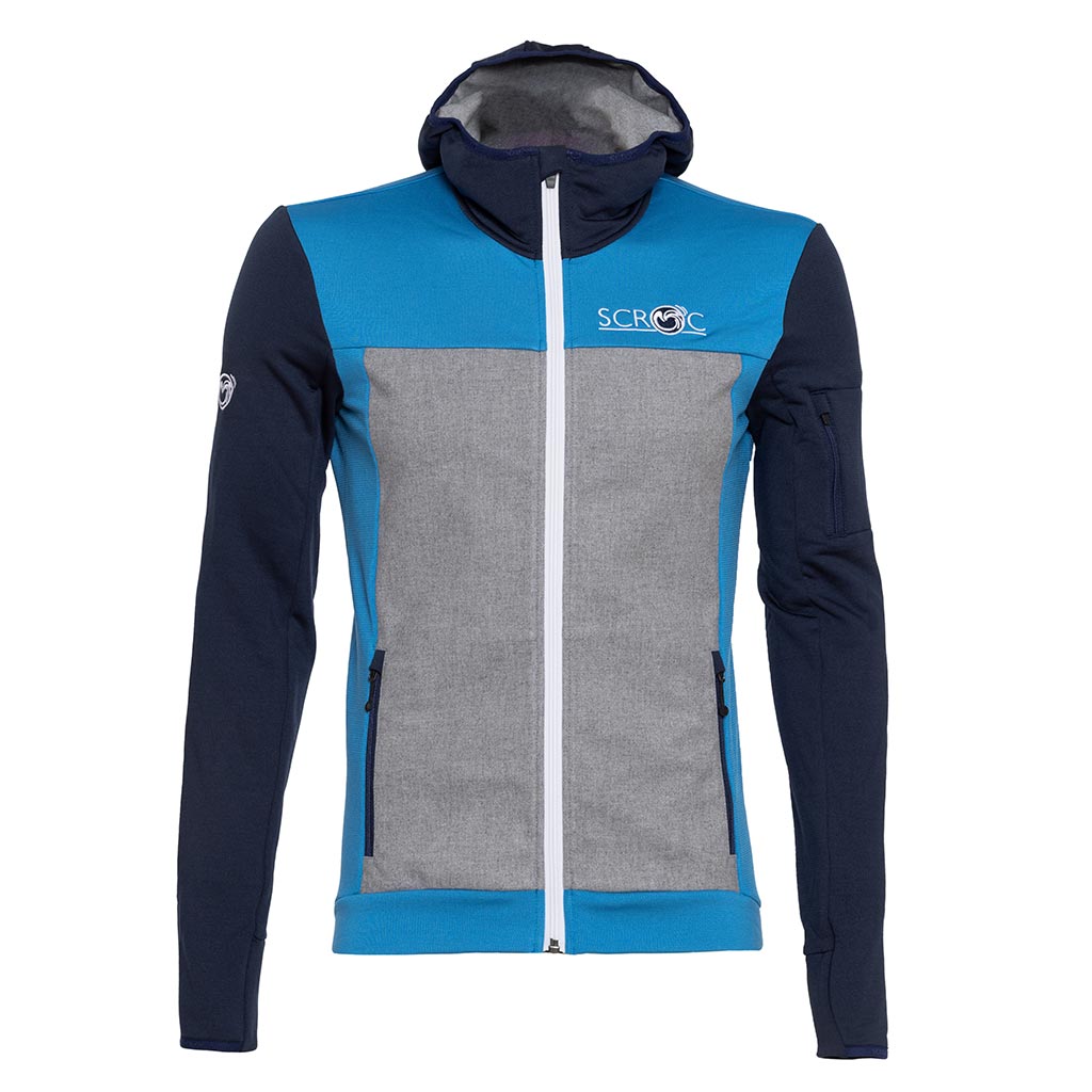 sFleece Merino Jacke Roka blau Herren von SCROC