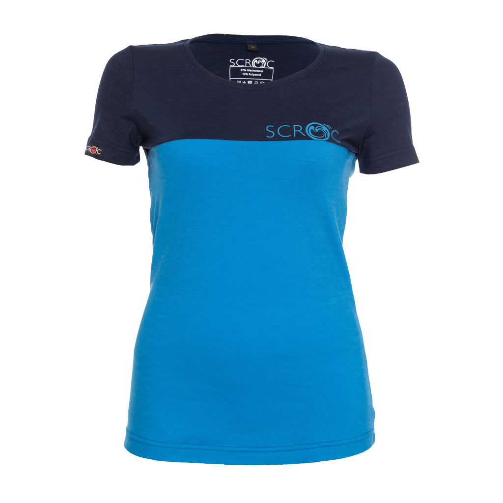 sMerino 155 Shirt Teo w blau Damen von SCROC