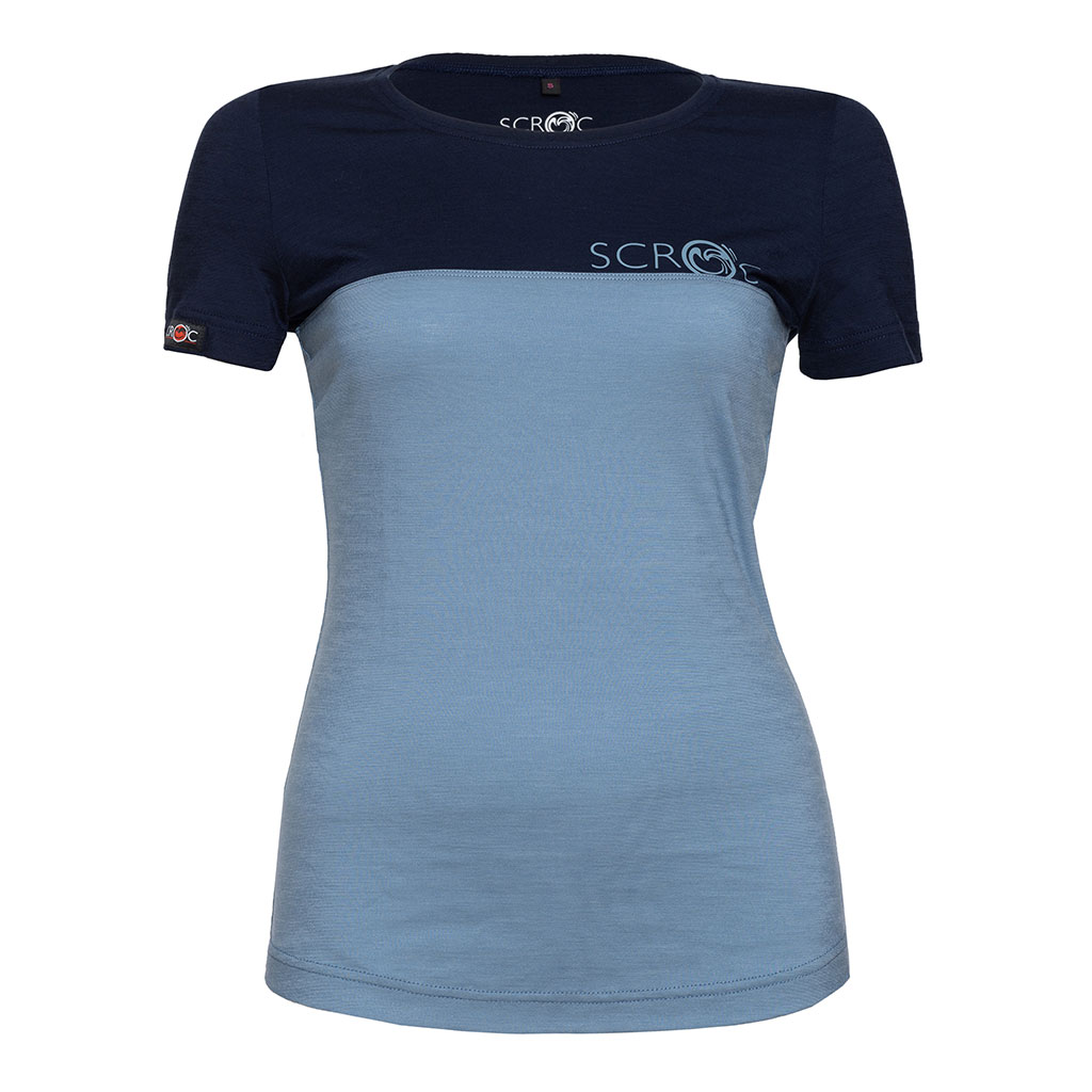 sMerino 155 Shirt Teo w eisblau Damen von SCROC