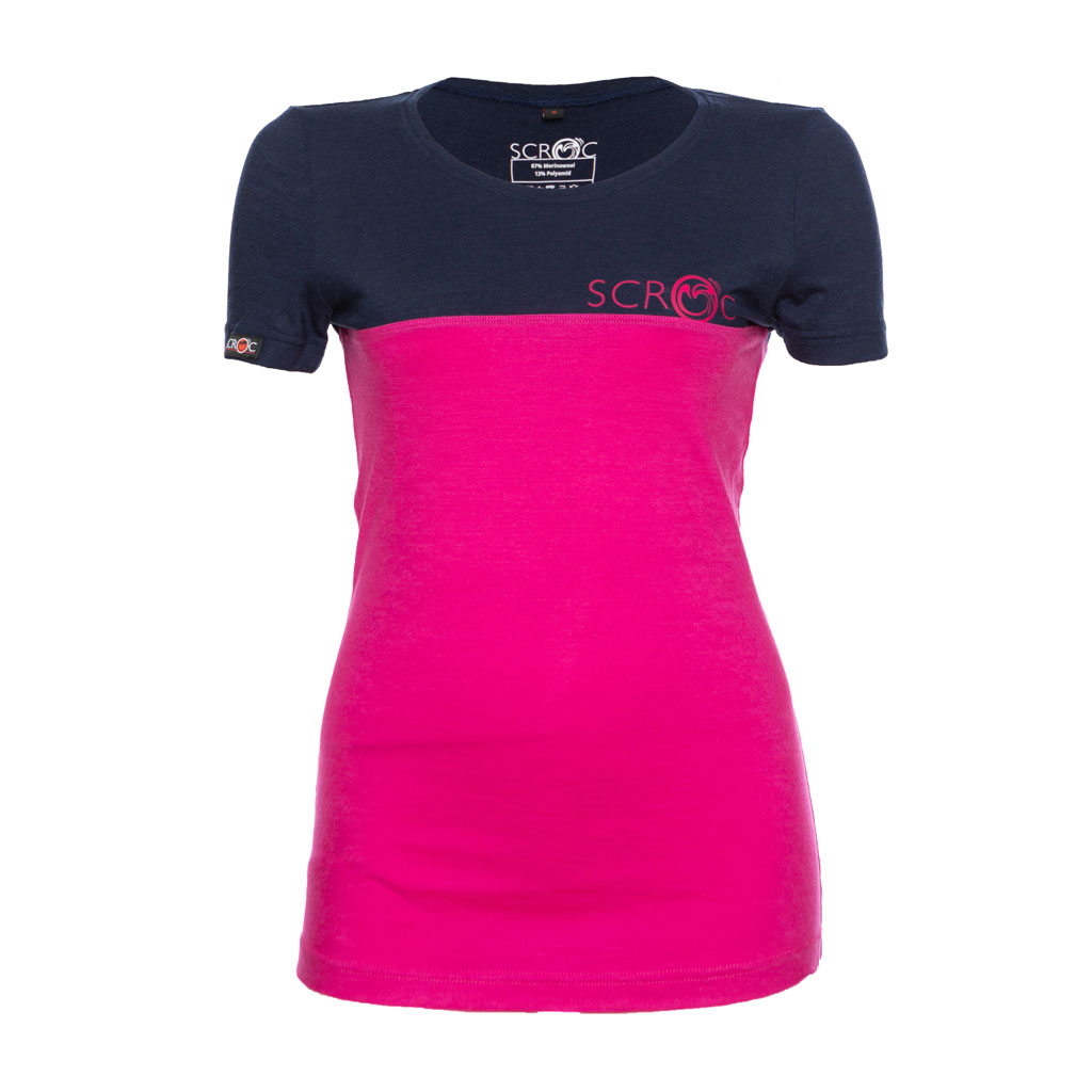 sMerino 155 Shirt Teo w pink Damen von SCROC