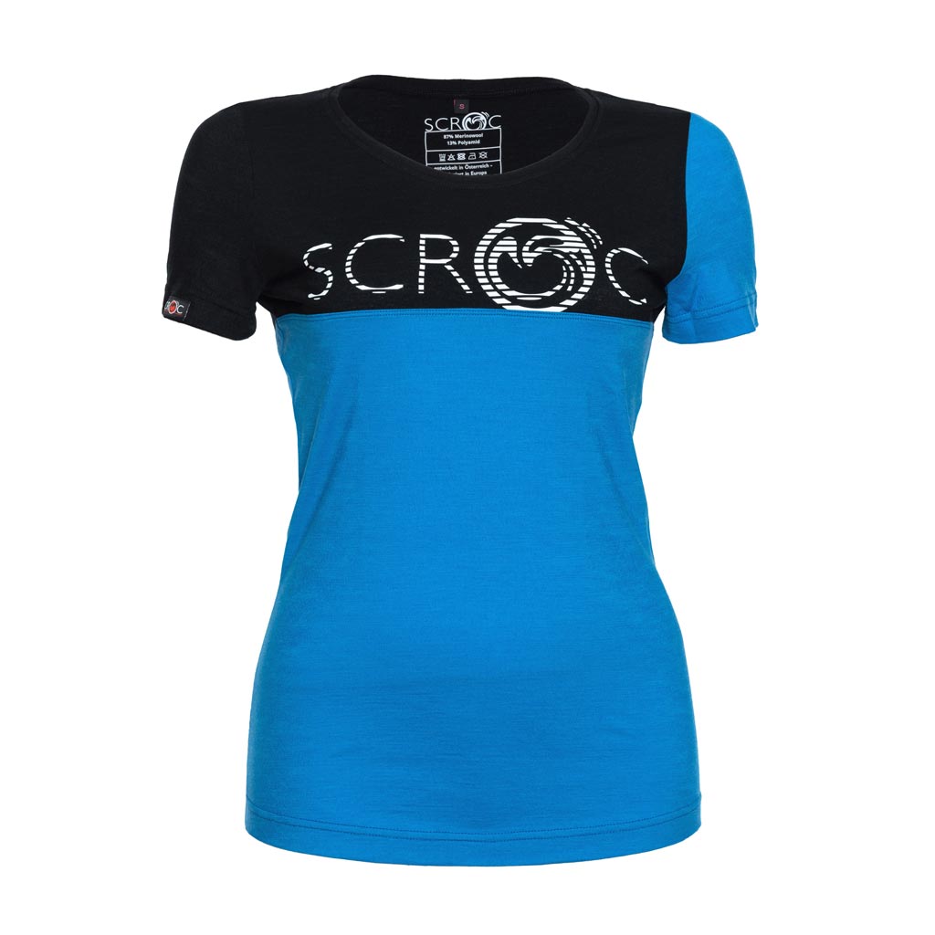 sMerino 160 Shirt Eblo w blau Damen von SCROC