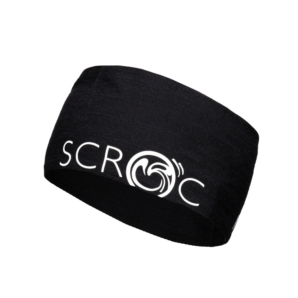 sMerino 160 Stirnband Diademo schwarz Damen und Herren von SCROC