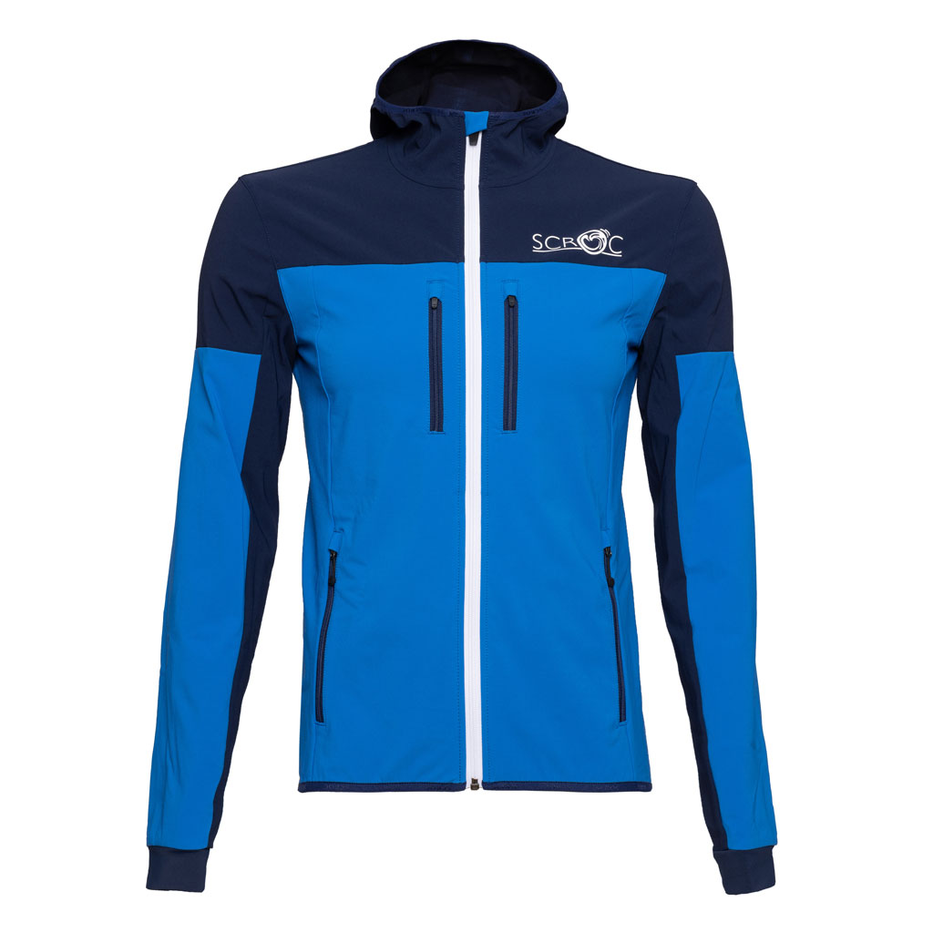 sWooltec Merino Jacke Caro blau Herren von SCROC