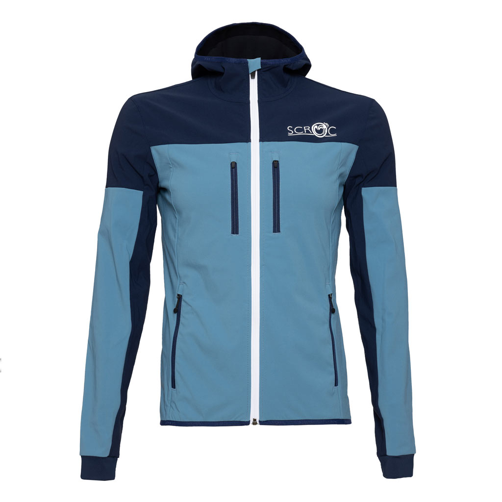 sWooltec Merino Jacke Caro eisblau Herren von SCROC