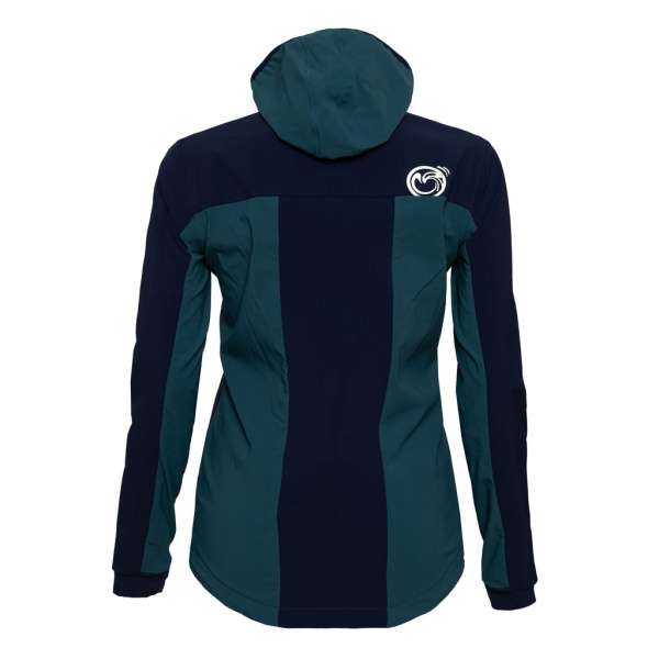 Die sWooltec Merino Jacke Tigo w petrol Damen ist mit Membran verstärkt.