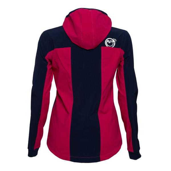 Die sWooltec Merino Jacke Tigo w pink Damen ist mit Membran verstärkt.