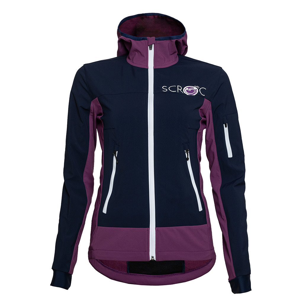 sWooltec Merino Jacke Tigo w violett Damen von SCROC